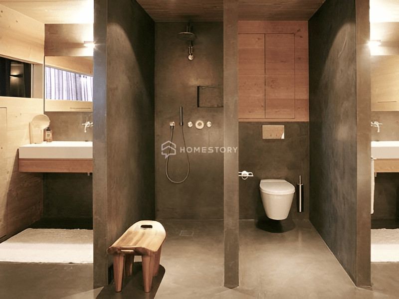 mẫu thiết kế nhà vệ sinh và nhà tắm riêng biệt