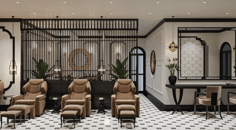 Không Gian Thư Giãn Sang Trọng, Hoài Cổ Với Mẫu Thiết Kế Spa Phong Cách Indochine 1 Spa Phong Cách Indochine
