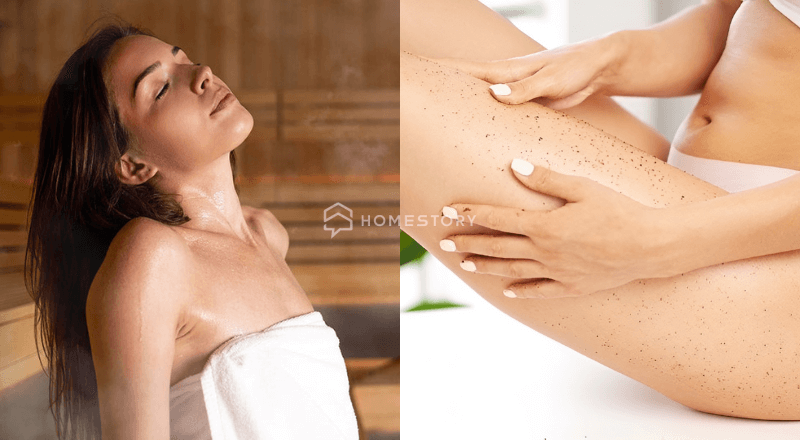 Nên Xông Hơi Hay Tẩy Da Chết Trước