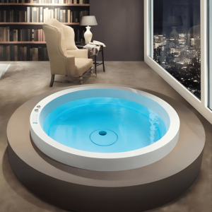 15+ Mẫu Bồn Tắm Tròn Đẹp, Hiện Đại Và Sang Trọng 9 15+ Mẫu Bồn Tắm Tròn Đẹp, Hiện Đại Và Sang Trọng 8 - Mau Bon Tam Tron Hien Dai