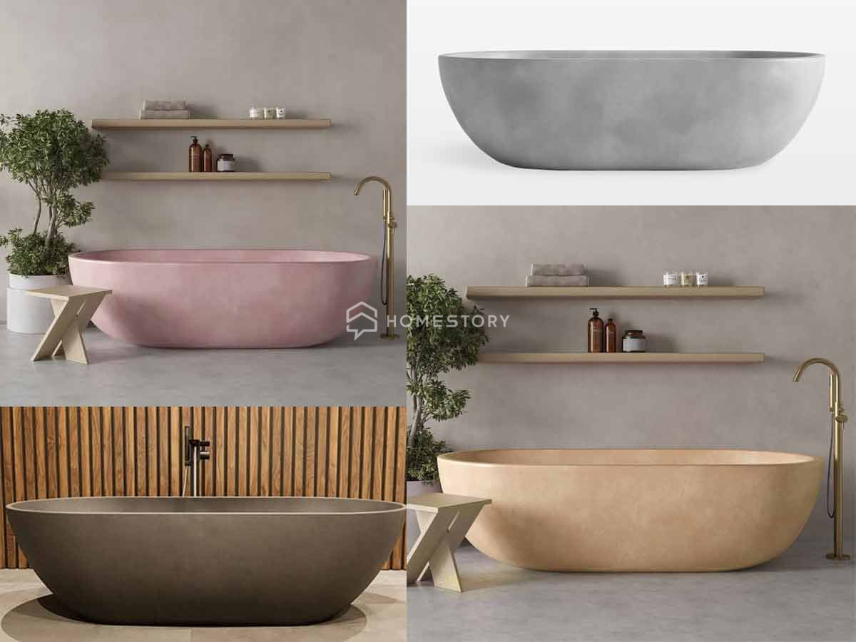 Các Bồn Tắm Đá Mài Khuynh Đảo Xu Hướng Decor Phòng Tắm Hiện Nay 4 Sự Linh Hoạt Về Màu Sắc Đáp Ứng Được Yêu Cầu Về Phong Thủy Của Gia Chủ