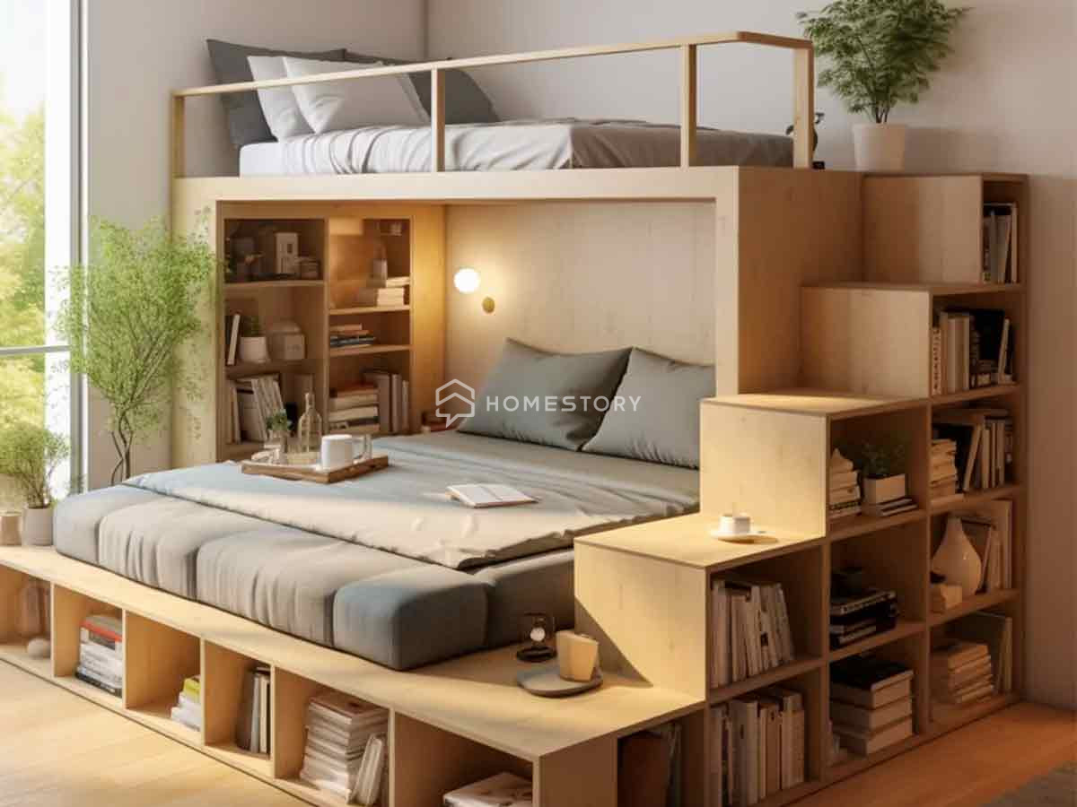 Gợi Ý Cách Chọn Nội Thất Thông Minh Cho Phòng Ngủ Nhỏ 4 Sử Dụng Nội Thất Thông Minh Cho Phòng Ngủ Nhỏ Mà Còn Là Cách Để Bạn Tối Ưu Không Gian Sống Hiệu Quả