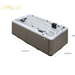 Kích thước bể bơi spa ngoài trời rudylux RD-8801B