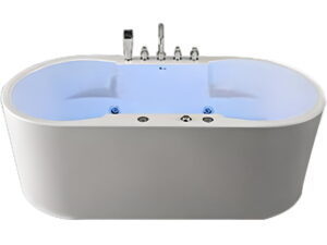 Bồn Tắm Nằm Đơn Massage Acrylic Govern JS-6208 Oval Độc Lập