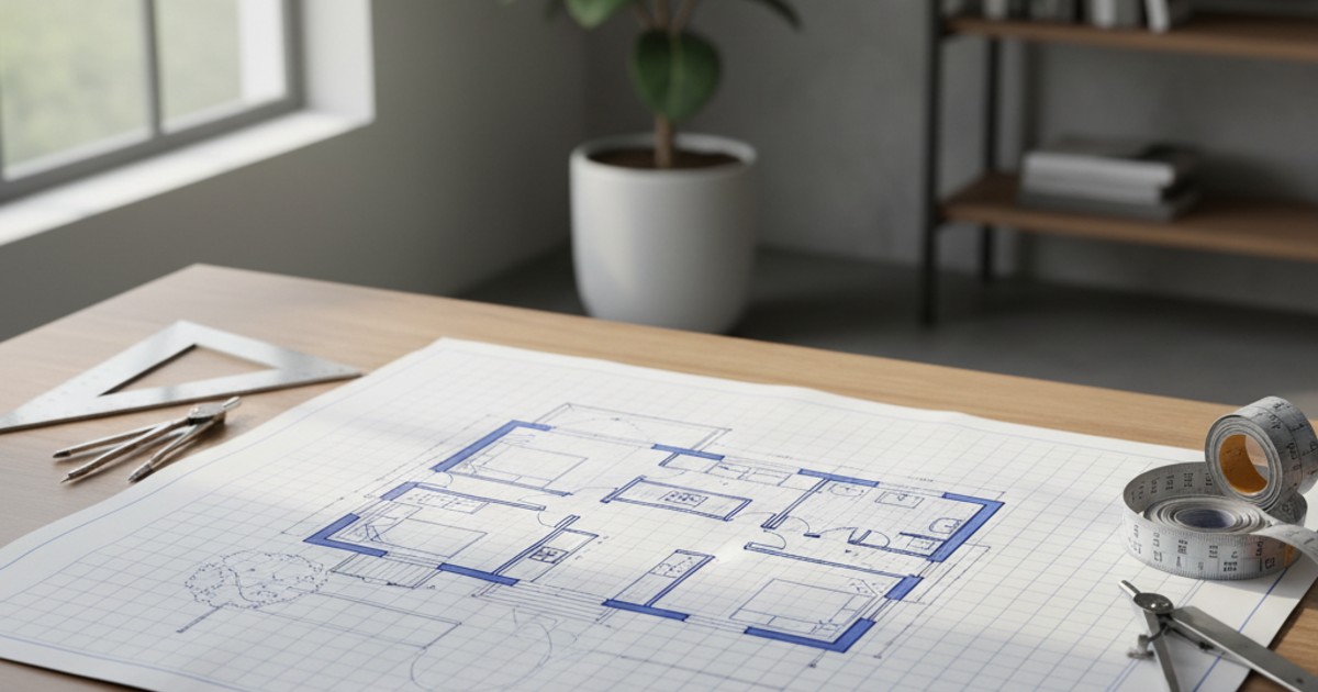 Bản Vẽ Nhà Cấp 4 Hình Chữ Nhật