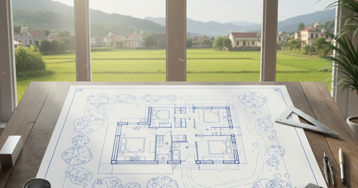 Bản Vẽ Nhà Cấp 4 Nông Thôn 3 Phòng Ngủ
