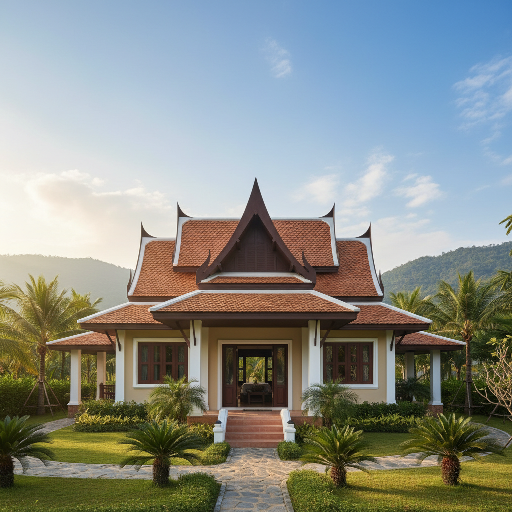 Mẫu Nhà Cấp 4 Mái Thái