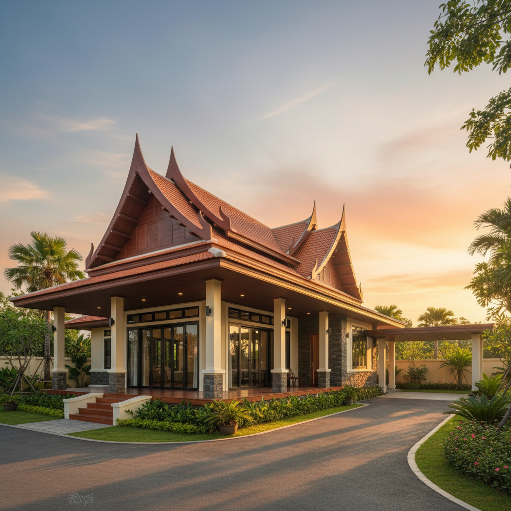 Mẫu Nhà Cấp 4 Mái Thái 600 Triệu
