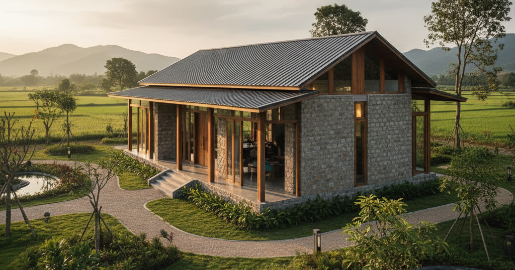 Mẫu Nhà Cấp 4 Nông Thôn Hiện Đại