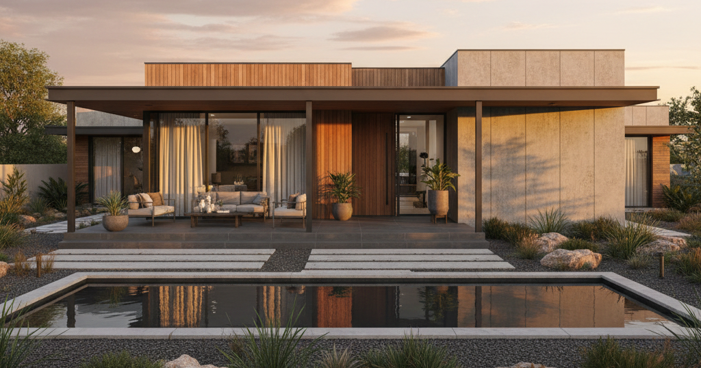 Mẫu Nhà Cấp 4 Vuông 3 Phòng Ngủ