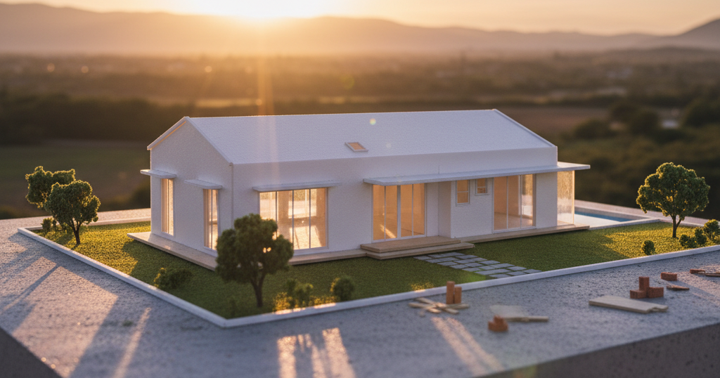 Mô Hình Nhà Cấp 4 3 Phòng Ngủ