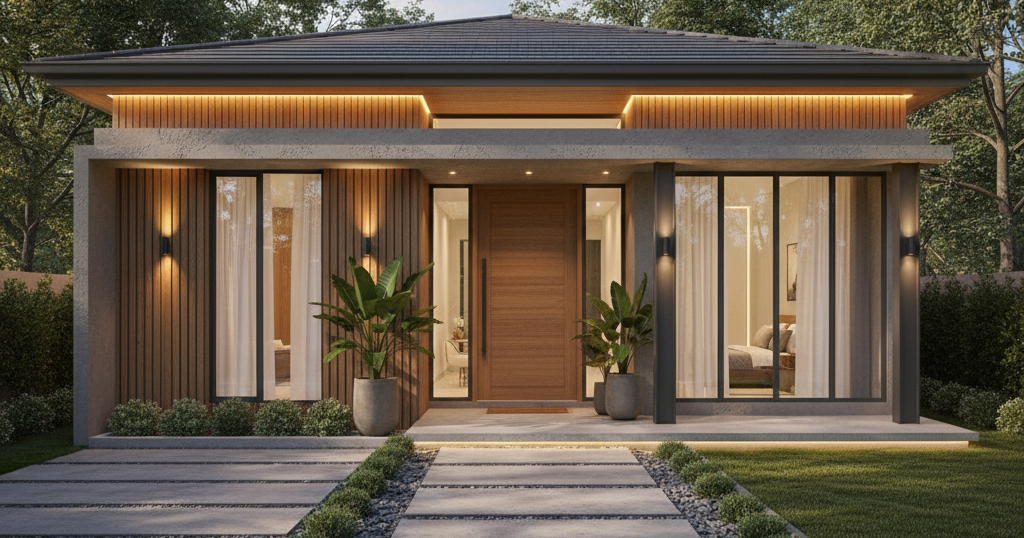 Ngang 5M Nhà Cấp 4 3 Phòng Ngủ 5X20