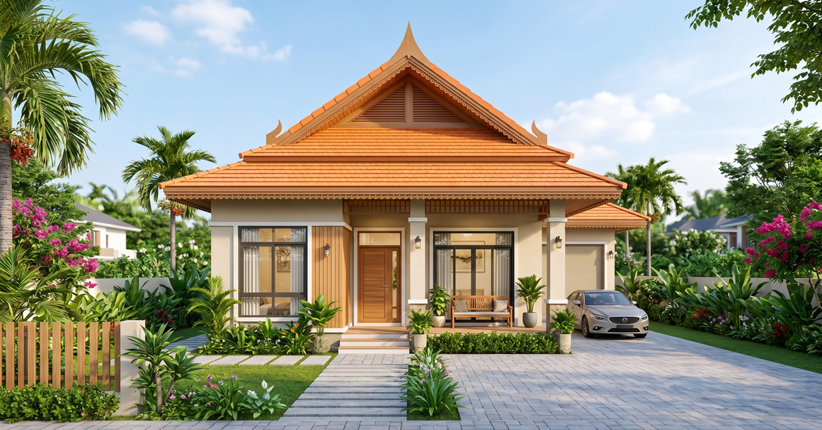 Khám Phá Mẫu Nhà Cấp 4 Mái Thái Đẹp 5X22M: Giải Pháp Tối Ưu Cho Không Gian Sống Hiện Đại