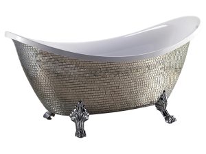 Mặt trước bồn tắm nằm đơn Acrylic Rudylux RD-002 oval độc lập