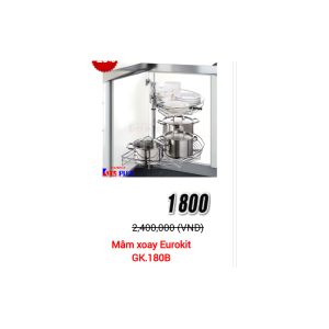 Mâm xoay Kit Plus DK.180B VIP