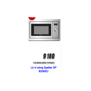 Lò vi sóng Spelier SP 8206EU