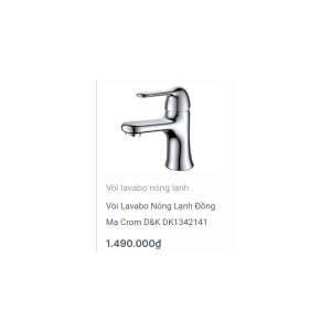 Vòi lavabo nóng lạnh DK1342141